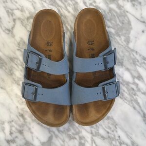 Girls Birkenstocks size 34 Powder Blue